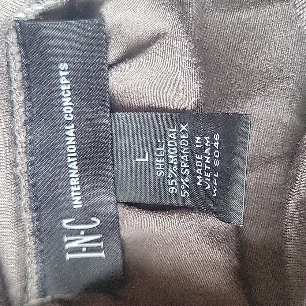 NWT I-N-C INTERNACIONAL CONCEPT  straples maxi dress size large color gray knigh - Picture 6 of 12